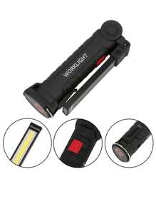 1pc ABS Flashlight, Modernist Portable Torch For Home - White - View 1