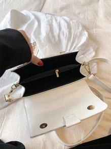 SHIMEINI 1入組時尚多層肩膀和斜肩包小方包適用於女士們日常使用和約會,禮品 - 彩色 - 查看 3