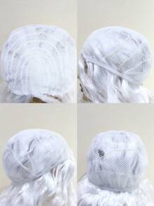 1 Giáng Sinh Xoăn Dài Cosplay Tổng Hợp Bộ Tóc Giả Có Râu Và 1 Nón - trắng - Xem 8