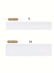 5 piezas Divisor de cajón de plástico - Blanco - Ver 2