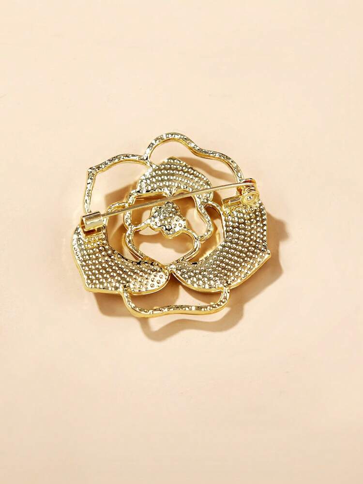 Faux Pearl Decor Flower Design Brooch Valentines,Mom,Mother,Mother's Day,Gift