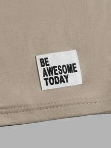 Manfinity VCAY Men Letter Graphic Tee & Shorts - Multicolor - View 5