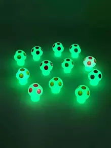 10入組蘑菇形狀夜光花園裝飾用品現代植物形狀花園雕像適用於戶外