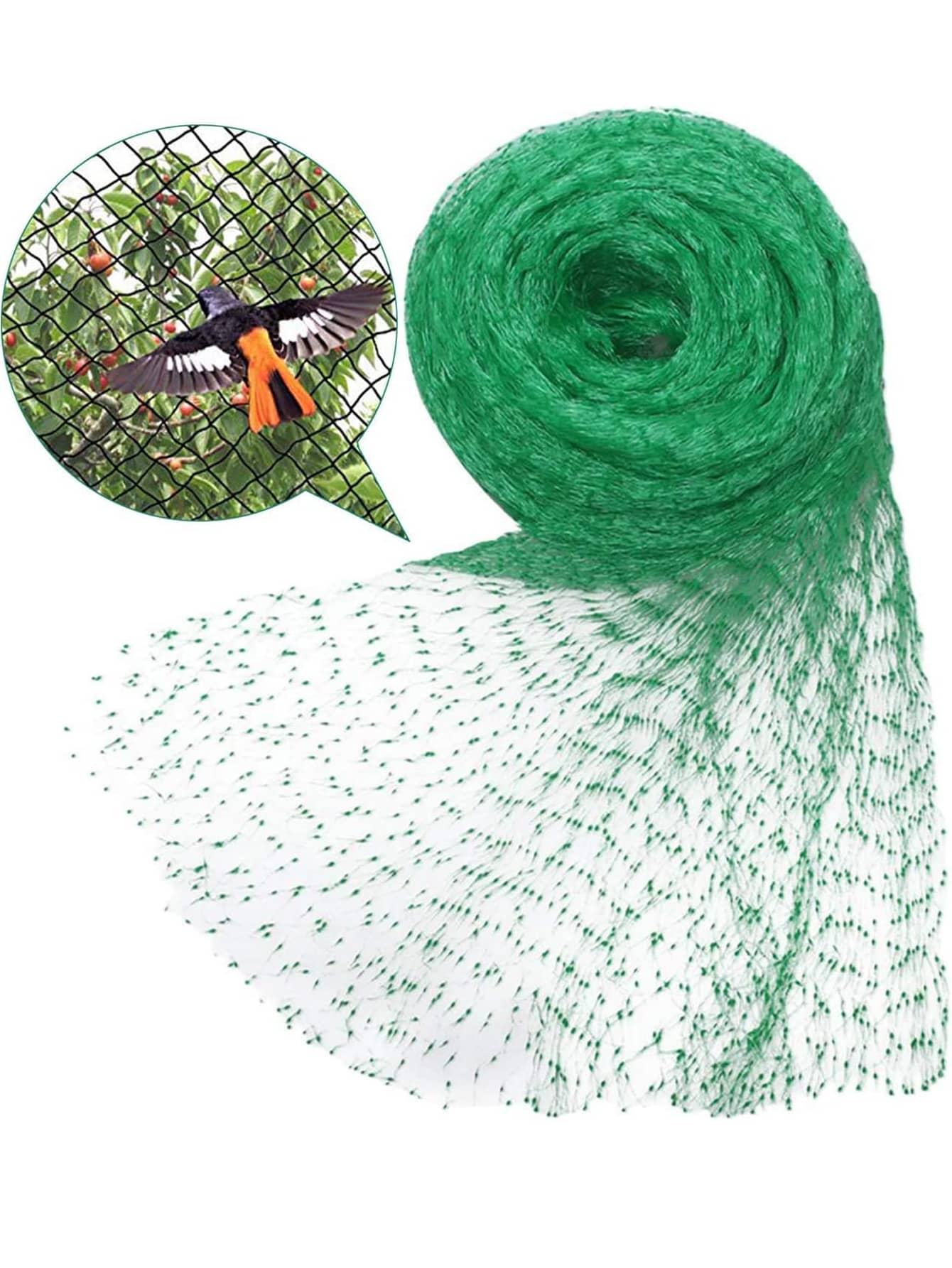 1pc Solid Color Plant Net, Simple Green Plant Support Net For Garden, Outdoor - Green - View 1
