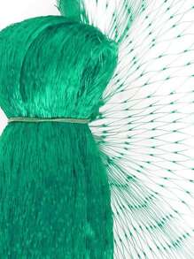 1pc Solid Color Plant Net, Simple Green Plant Support Net For Garden, Outdoor - Green - View 3