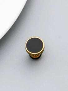 Pendiente redondo de acero inoxidable a la moda y popular de 1 pieza para hombre para decoración diaria para regalo de joyería y para un aspecto elegante