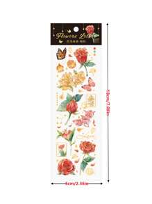 20 Chiếc Thư Từ Hoa Trang Trí Dập Dán Retro Bướm Thêu Sò Nhãn Nhật Ký Album Điện Thoại Tạp Chí Người Lập Kế Hoạch - Nhiều màu - Xem 3