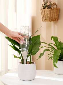 2pcs Plastic Self Watering Device, Simple PP Adjustable Plant Watering Device For Outdoor, Garden - Beige - View 6