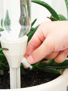 2pcs Plastic Self Watering Device, Simple PP Adjustable Plant Watering Device For Outdoor, Garden - Beige - View 7