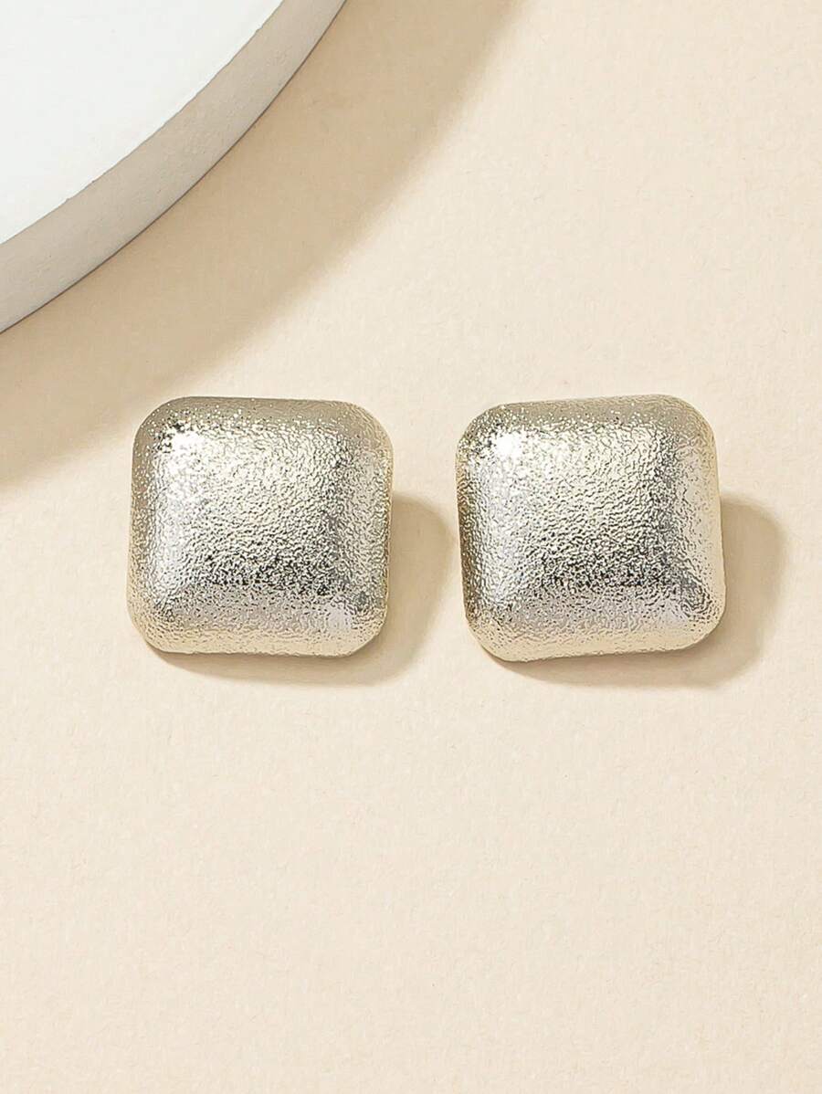 2入組方形設計耳夾