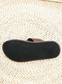 Men  Flip Flops, Comfortable & Casual Arabic Style Slippers For Men - Coffee Brown - View 3