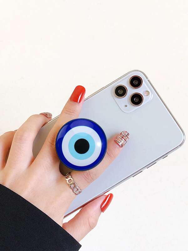 1pc Evil Eye Design Stand-Out Phone Grip Holder Compatible With IPhone, Android Phone, Gift For Birthday, Family, Friends Push-Pull Phone Grip, Phone Holder, Phone Accessories