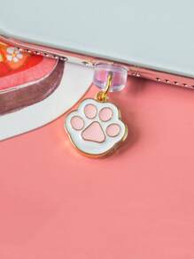 2入組鋅合金卡通貓和爪子設計防塵塞 - 彩色 - 查看 2