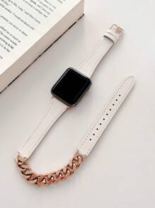 Solid PU Watchband Compatible With Apple Watch - Multicolor - View 2