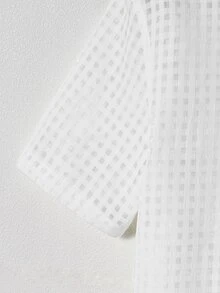 Manfinity Men Solid Button Front Shirt Without Tee - White - View 5