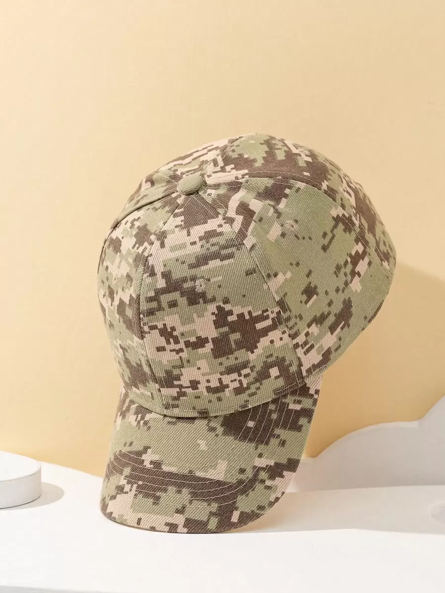 1入組男士迷彩印花運動棒球帽適合戶外 - 彩色 - 查看 1