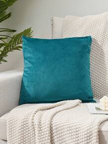 1入銀狐毛臥室或客廳沙發裝飾的枕套(不含枕芯) - 水鴨藍 - 查看 1