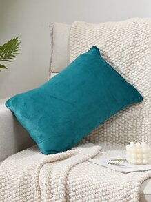 1入銀狐毛臥室或客廳沙發裝飾的枕套(不含枕芯) - 水鴨藍 - 查看 2