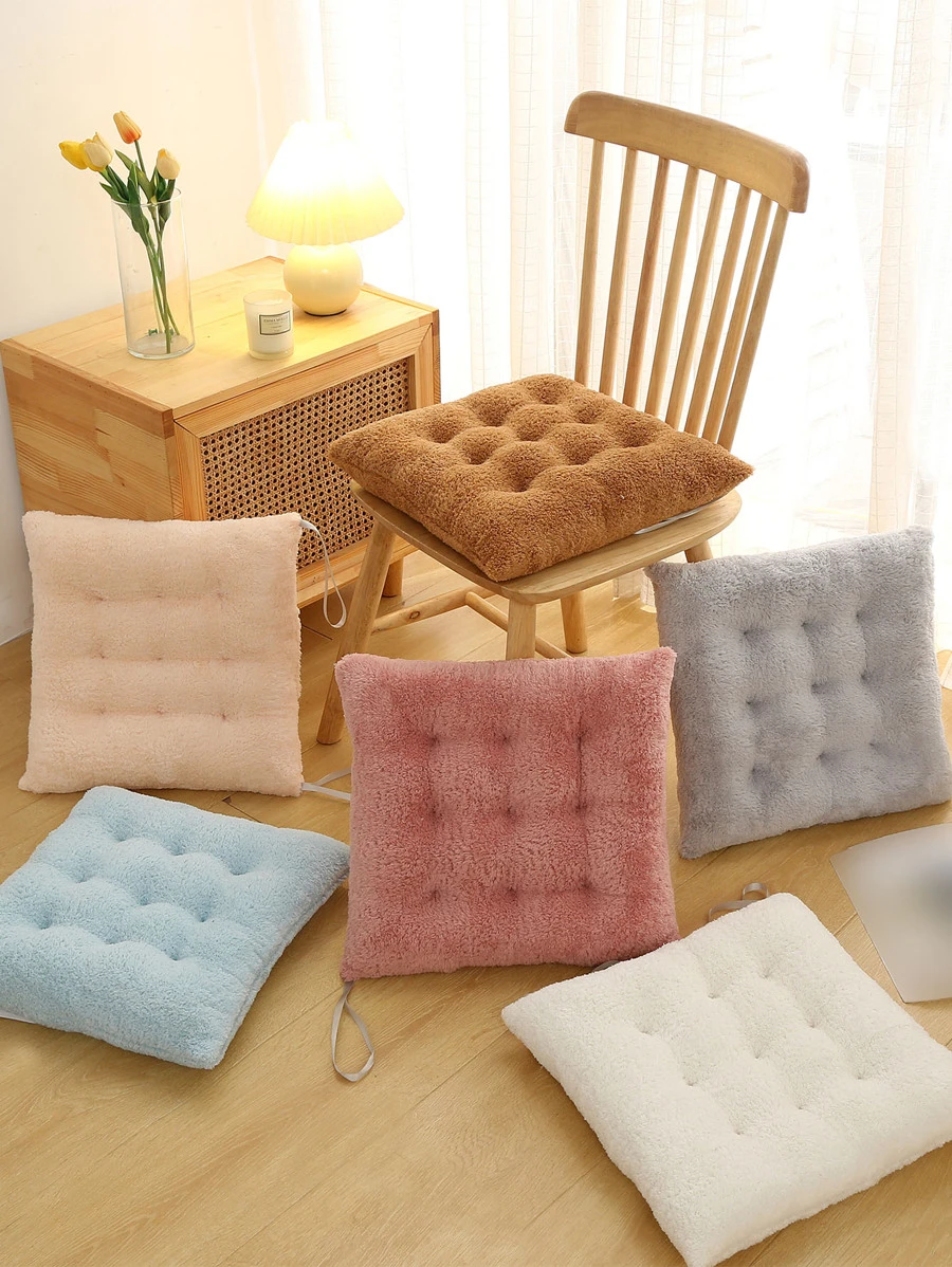 1 Màu Trơn Ghế Đệm Ghế, Ghế Polyester Hiện Đại Miếng Cho Gia Đình - màu nâu - Xem 1