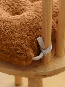 1 Màu Trơn Ghế Đệm Ghế, Ghế Polyester Hiện Đại Miếng Cho Gia Đình - màu nâu - Xem 4