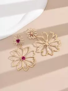 Bông tai thả hoa - Nhiều màu - Xem 3