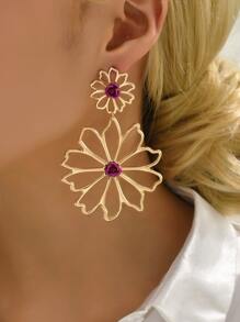 Bông tai thả hoa - Nhiều màu - Xem 4