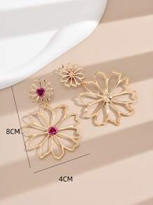 Bông tai thả hoa - Nhiều màu - Xem 5