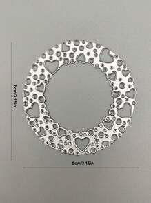 1 Khuôn Cắt Thép Carbon, Khuôn Cắt Thiết Kế Hình Trái Tim Sáng Tạo Cho Thủ Công - Bạc - Xem 2