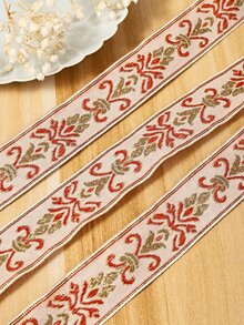 1 pieza Decoración con patrón de dibujo poliéster para DIY - Beis - Ver 4