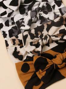 4pcs Leopard Pattern Baby Headband - Multicolor - View 6