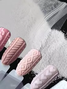 1包美甲闪粉 DIY美甲饰品 美甲宝石 美甲用品 - 白色 - 查看 3