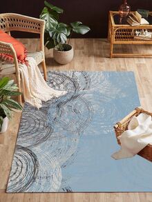 1入組幾何圖案門墊現代滌綸家居地墊四季皆宜 - 彩色 - 查看 5