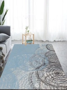 1入組幾何圖案門墊現代滌綸家居地墊四季皆宜 - 彩色 - 查看 7