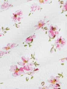 SHEIN MOD Ditsy Floral Print Ruched Bust Cami Top - Multicolor - View 6