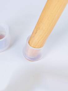 16pcs/set Silicone Table Foot Cover, Modern Anti Slip Table Leg Cover For Home - White - View 1