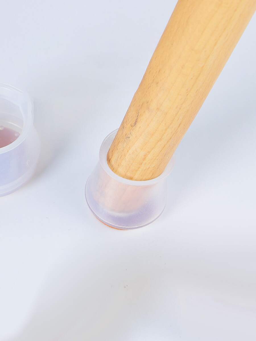 16pcs/set Silicone Table Foot Cover, Modern Anti Slip Table Leg Cover For Home - White - View 1