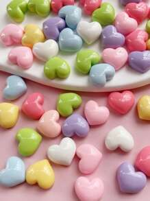 50入組心形釘珠現代ABS DIY縫紉裝飾 - 彩色 - 查看 1