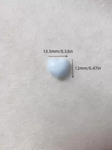 50入組心形釘珠現代ABS DIY縫紉裝飾 - 彩色 - 查看 3