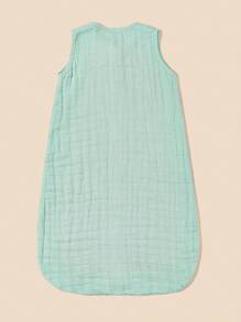 Bebé Saco de dormir unicolor - verde menta - Ver 2