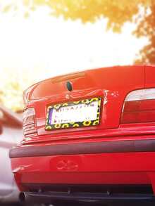 1入組向日葵圖案汽車牌照架 - 彩色 - 查看 4