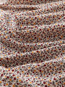 EMERY ROSE Camiseta lisa + Falda con volantes con estampado floral ditsy, para el verano - Multicolor - Ver 3