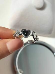 Nhẫn trang trí trái tim - Nhiều màu - Xem 3