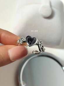 Nhẫn trang trí trái tim - Nhiều màu - Xem 4