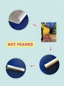 1pc Vincent Van Gogh Famous Painting Oil Canvas Waterproof Wall Decoration For Living Room Or Study Room, Unframed,Wall Art,Poster Gifts Birthday Graduation