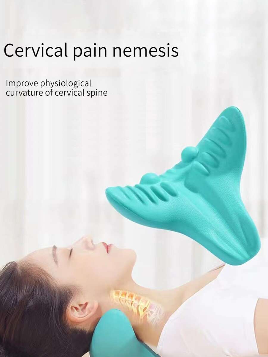 1pc PVC Travel Pillow, Modernist Solid Pillow For Home