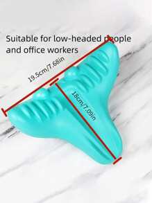 1pc PVC Travel Pillow, Modernist Solid Pillow For Home