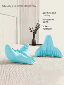 1pc PVC Travel Pillow, Modernist Solid Pillow For Home