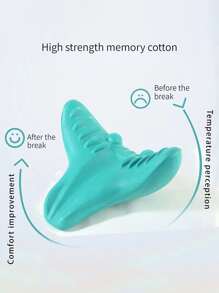 1pc PVC Travel Pillow, Modernist Solid Pillow For Home