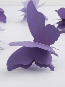 1pc Random Butterfly Shaped Paper Garland For Birthday Party Decoration, Balloon Tassel Pendant Party Ornament - Multicolor - View 4