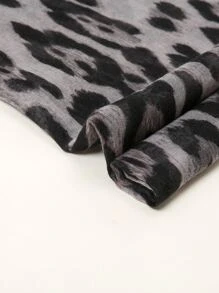 波西米亚风女士豹纹时尚围巾，适合日常生活女士披肩 - 彩色 - 查看 3